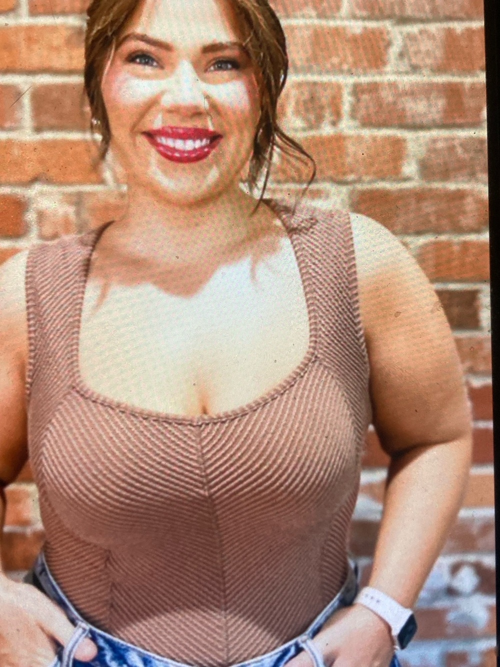 Everyday Scoop Neck Tank Top — Chocolate Brown NWOTS